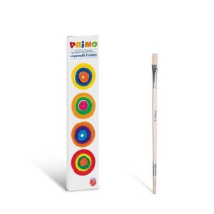 ფუნჯი, Flat-tipped brush in bristle size 4, PRIMO [241PQ4]