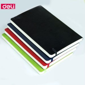 ბლოკნოტი, რეზინის დამჭერით, A5, 98 ფურცელი, DELI [3347]
