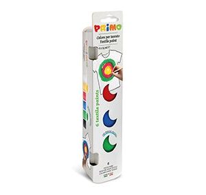 ტექსტილის საღებავი, 6 Textile paint pots x 25 ml., PRIMO [4101TX6E]