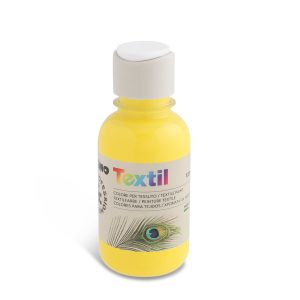 აკრილის საღებავი, Textile paint, 125 ml. bottle with flow-control cap, Yellow, PRIMO [410TX125201]