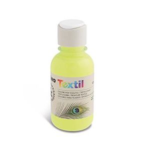 ტექსტილის საღებავი, Textile fluorescent paint 125 ml., Yellow, PRIMO [410TXF125210]