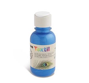 ტექსტილის საღებავი, Textile metallic paint 125 ml., Blue, PRIMO [410TXM125500]