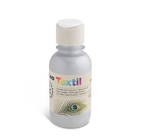 ტექსტილის საღებავი, Textile metallic paint 125 ml., Silver, PRIMO [410TXM125910]