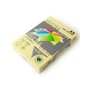 ფერადი ქაღალდი, A4, 80 გრ., 500 ფურცელი, Cream, SPECTRA [500/110]