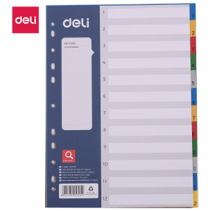 დივაიდერი, A4, 12 ფურცელი, DELI [5725A]