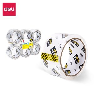 სკოჩი, შესაფუთი, გამჭვირვალე, 48 მმ. x 36.6 მ., DELI [A320]