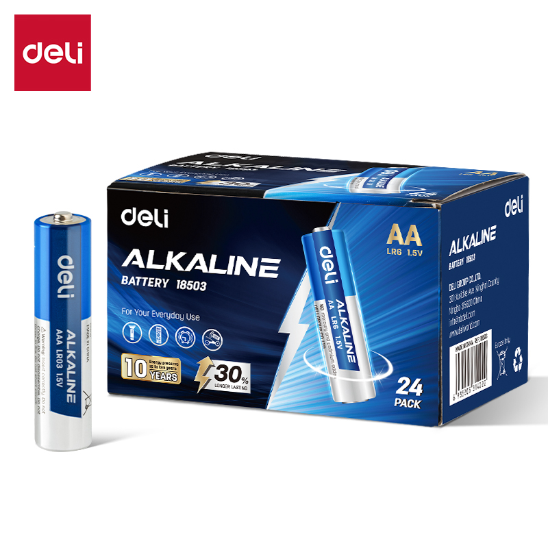 ელემენტი Alkaline Battery AA LR6 4ც , DELI 18503 - Image 1