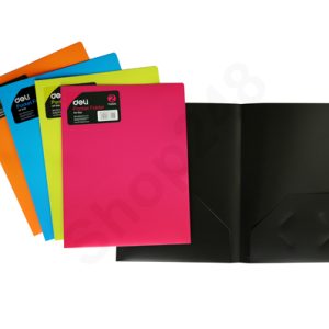 პლასტიკური საქაღალდე 2 ჯიბით Deli Stationery
