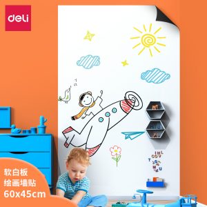 დაფა მაგნიტური Soft Whiteboard 45*60 50007 , DELI