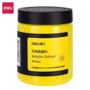 აკრილის საღებავი, 300მლ , 73875-LEMON YELLOW , DELI