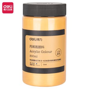 აკრილის საღებავი, 300მლ , 73875A-GOLD , DELI