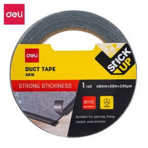 სკოჩი ტექსტილის 48mm*20m BLACK A616 DELI