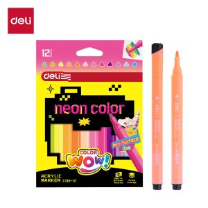 მარკერი Sketch Marker NEON COLOR C186-12, DELI