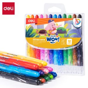 პასტელი 12ფ. Crayon C216-12, DELI