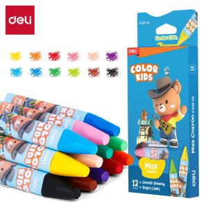 პასტელი 12ფ. Wax Crayon C221-12, DELI