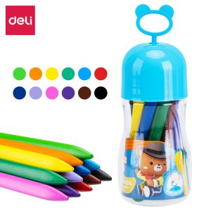 პასტელი 12ფ. Crayon C222-12, DELI