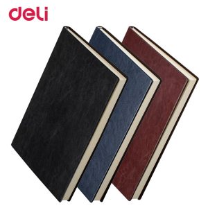 ბლოკნოტი ტყავის ყდით A5 160ფ. 3186 , DELI