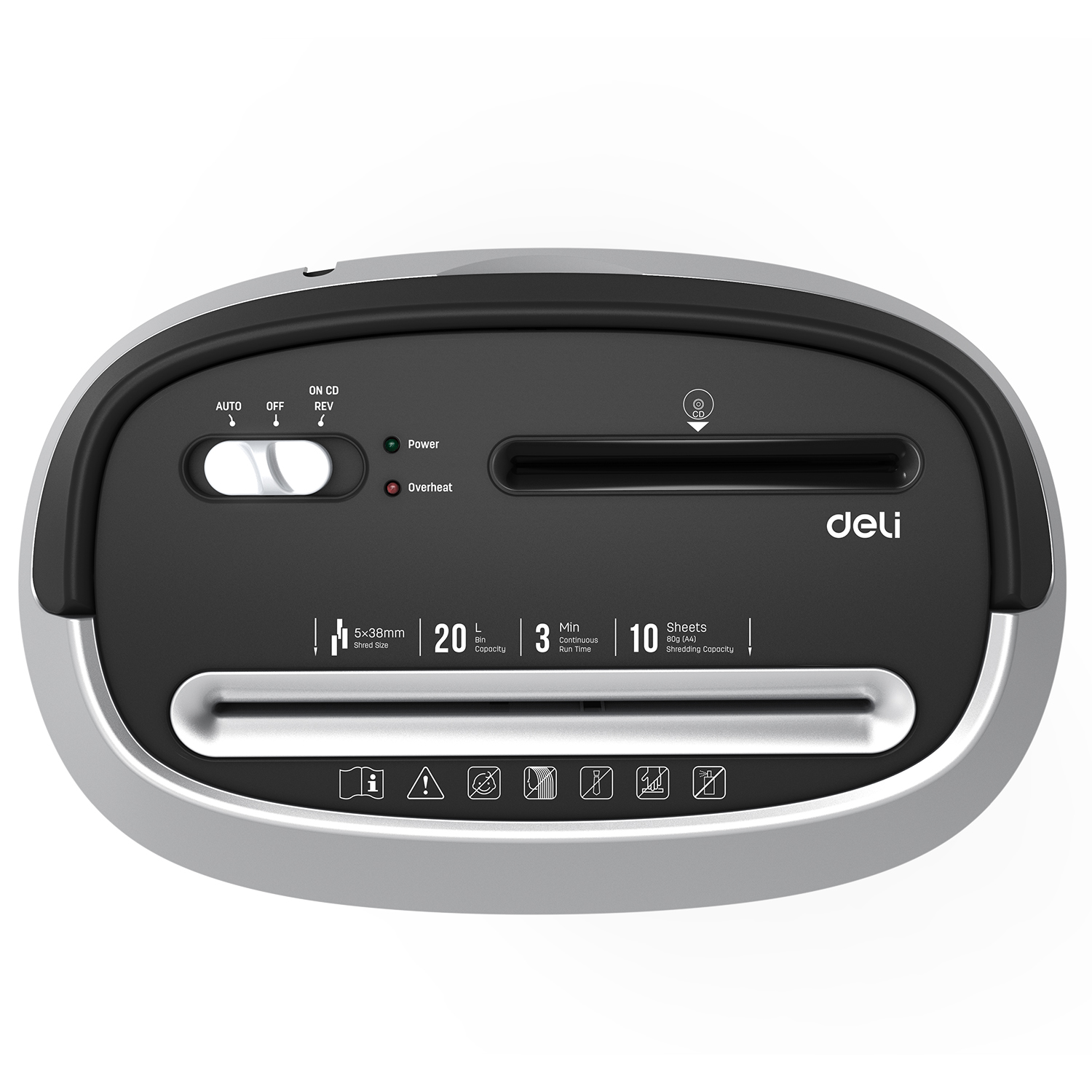 ქაღალდის გამანადგურებელი შრედერი 20ლ E9948 , DELI - Image 3