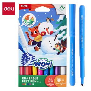 ფლომასტერი Erasable Felt Pen 7+1ფ EC173 , DELI