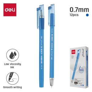 კალამი ბურთულიანი Mini tip 0.7mm BLUE EQ120-BL , DELI