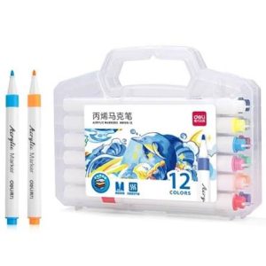 აკრილის მარკერი Acrylic Marker HM108-12, DELI