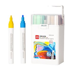აკრილის მარკერი Acrylic Marker HM111-36, 36 ფერი DELI
