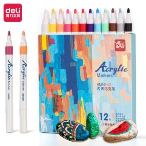 აკრილის მარკერი Acrylic Marker HM911-12, DELI