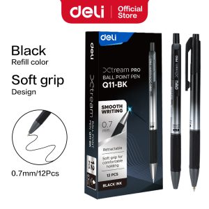 კალამი ბურთულიანი 0.7mm EQ11-BK BLACK, DELI
