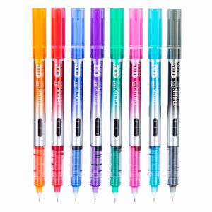 კალამი მელნიანი Roller Pen 0.5mm 8 ASST Q300-8C ,DELI