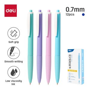 კალამი ბურთულიანი Bullet tip 0.7mm Blue Q44-BL , DELI