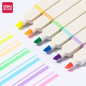ტექსტ მარკერის ნაკრები 6ფერიანი S741 , DELI