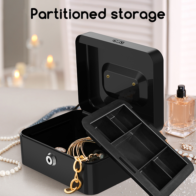 სალაროს ყუთი Cash box T500 , DELI - Image 2