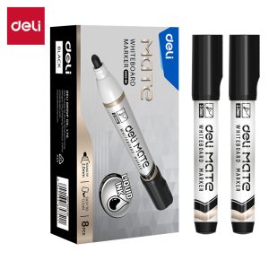 დაფის მარკერი შავი U052-BK Black, DELI