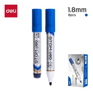 დაფის მარკერი ლურჯი U052-BL Blue, DELI
