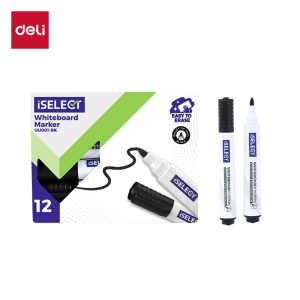 დაფის მარკერი შავი UU001-BK Black, DELI