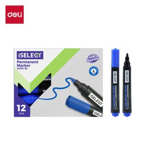 მარკერი პერმანენტული UU101-BL Blue DELI