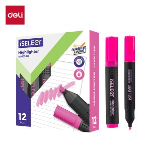 ტექსტ მარკერი UU601-PK PINK,DELI
