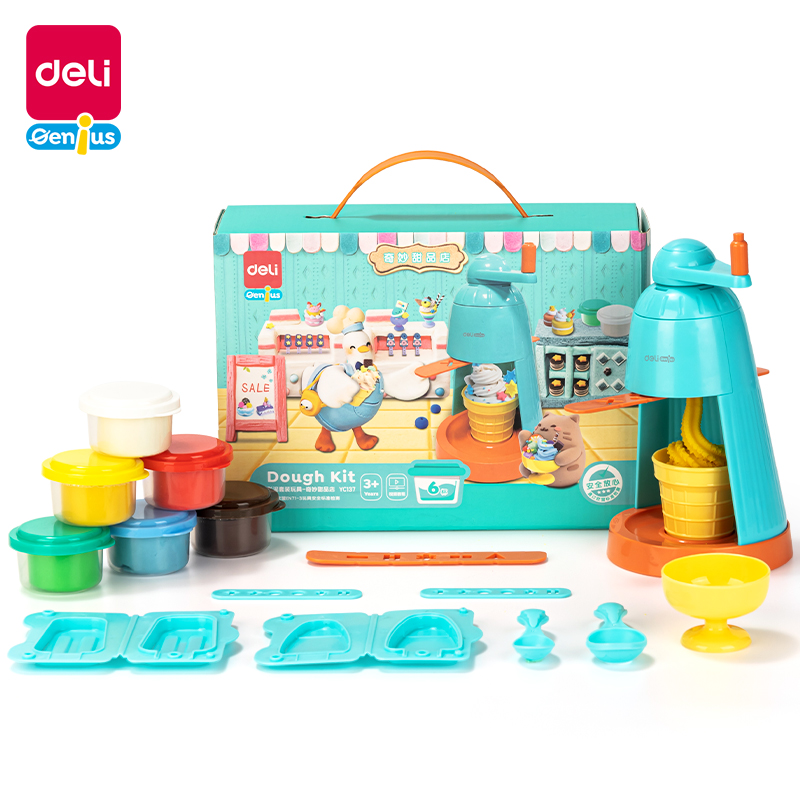 საძერწი მასალა Dough Set 6*40გრ. YC137, DELI - Image 1